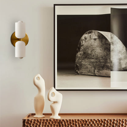 Caleb Glass Wall Sconce 5"W