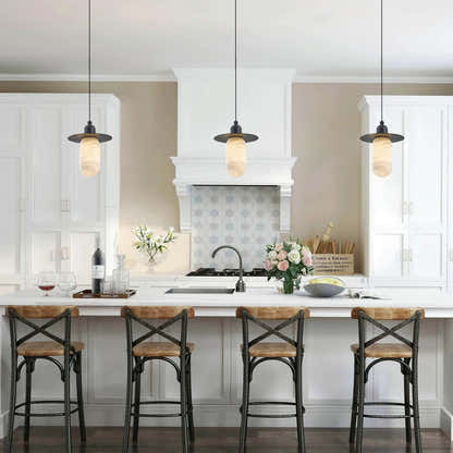 Bloom Alabaster Grace Pendant 6" H