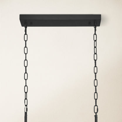 Caldera Alabaster Rectangular Chandelier 40"