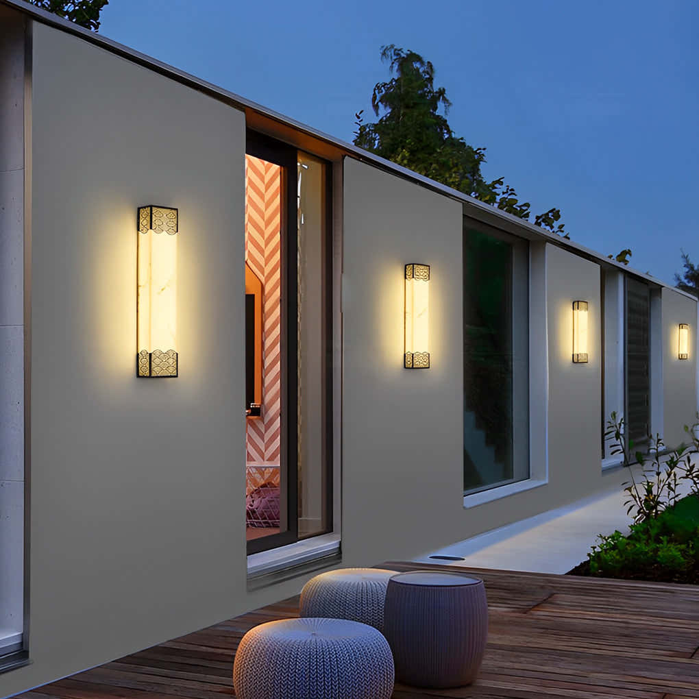 Omniguard Resin Rectangular Outdoor Wall Light