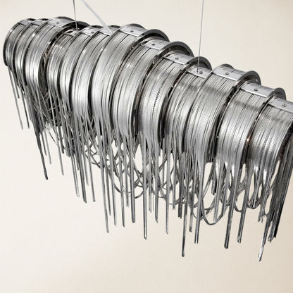 Teresa Cadena Chain Tassel Dining Room Chandelier 35"