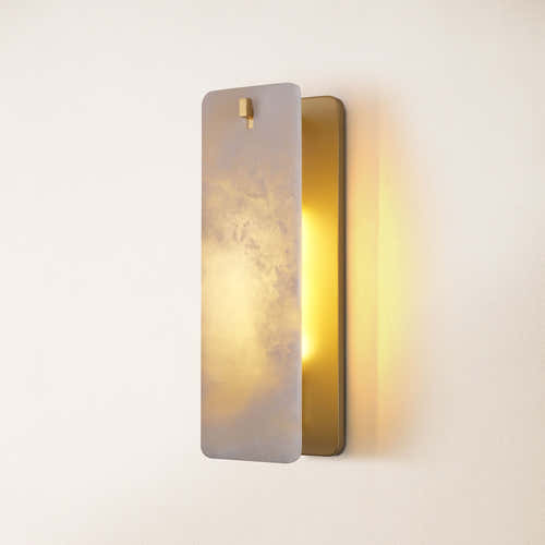 Lunara Alabaster Wall Sconce 16"H
