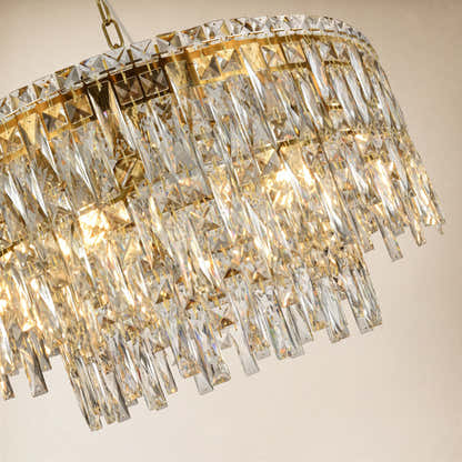 Lucentra Crystal Round Chandelier 24"W