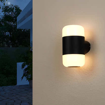 Vallumina Round Outdoor Up Down Wall Light