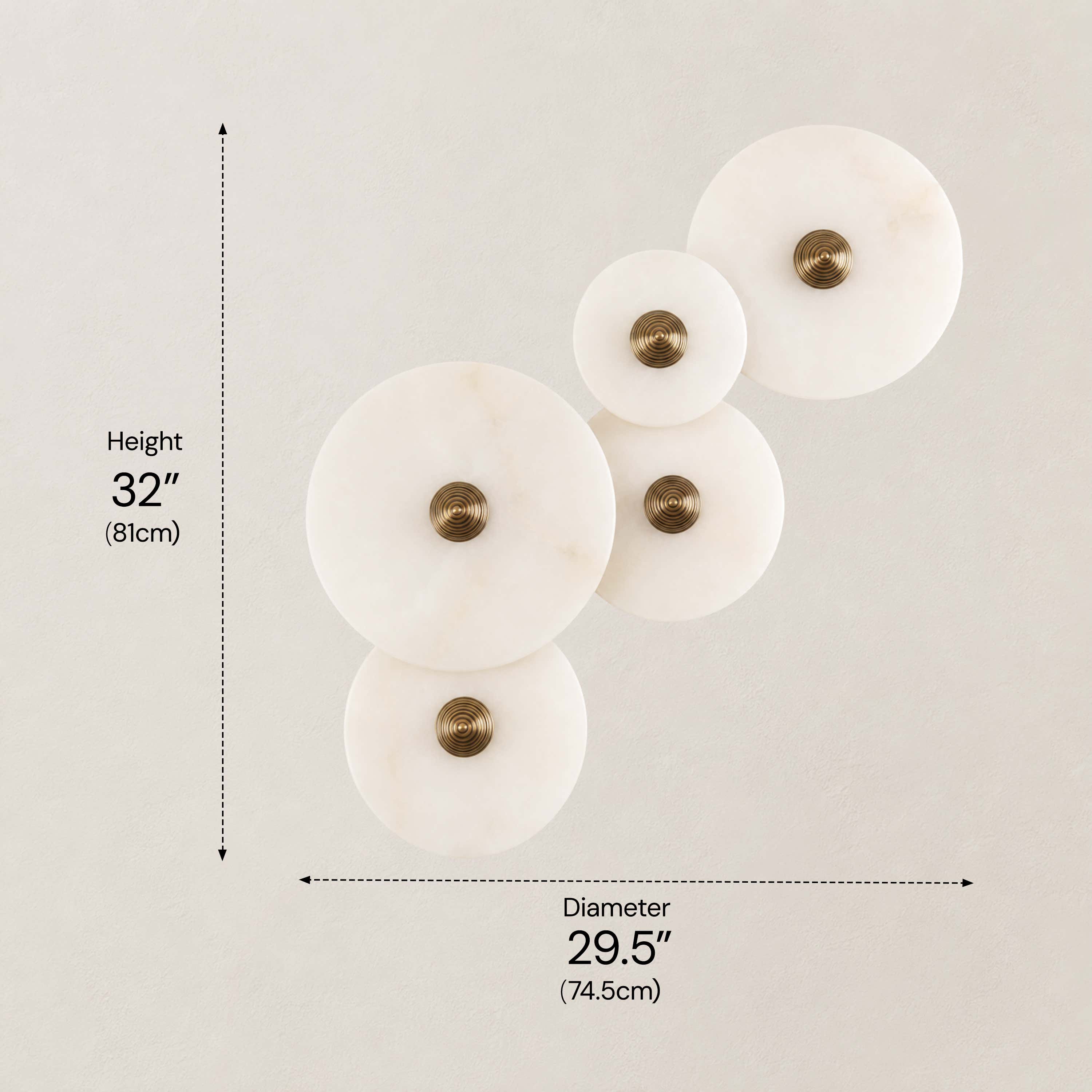 Miles Alabaster Multi-Lights Wall Sconce