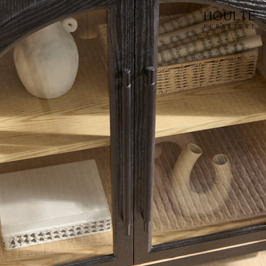 Alvar Arched 94.5″ Oak Modular Media Console(Set of 3)