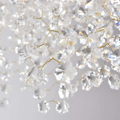 Lustre Branches Crystal Rectangular Chandelier 55"W