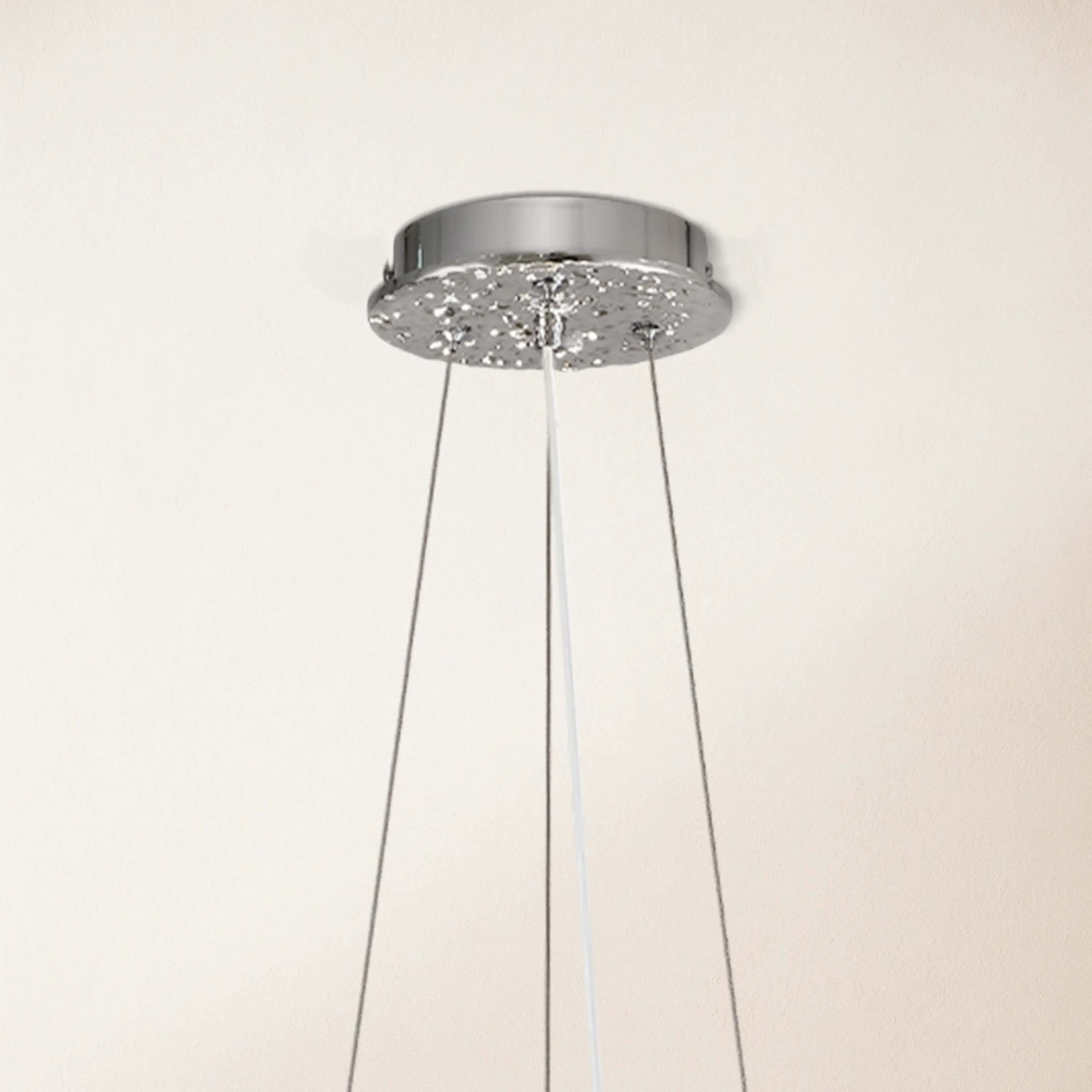 Frostleaf Crystal Grand Cascade Branches Chandelier 21"D