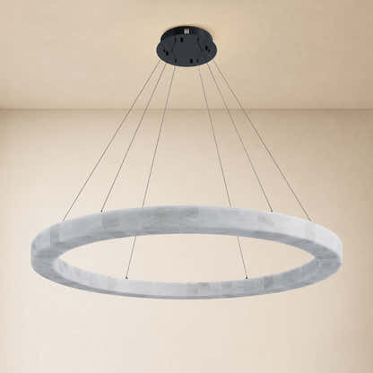 Soluna Alabaster Custom Round Chandelier