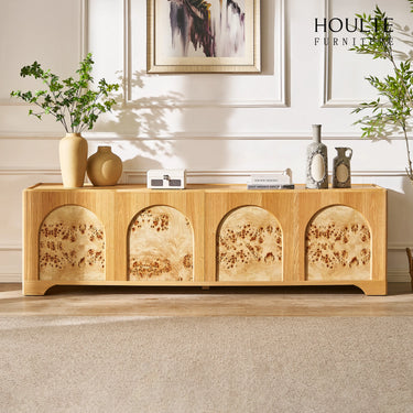 Aurora Oak Coffee Table and Media Console Set