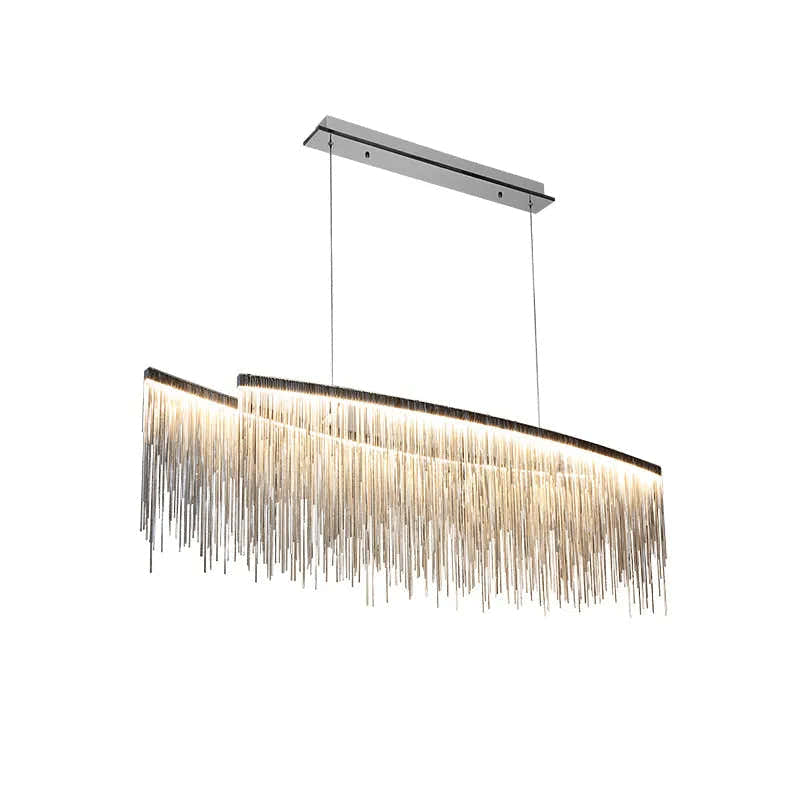 Teresa 47" Cadena Metal Tassel Dining Room Light