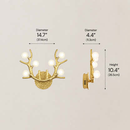 Cervia Antler Branch Wall Sconce 15"W
