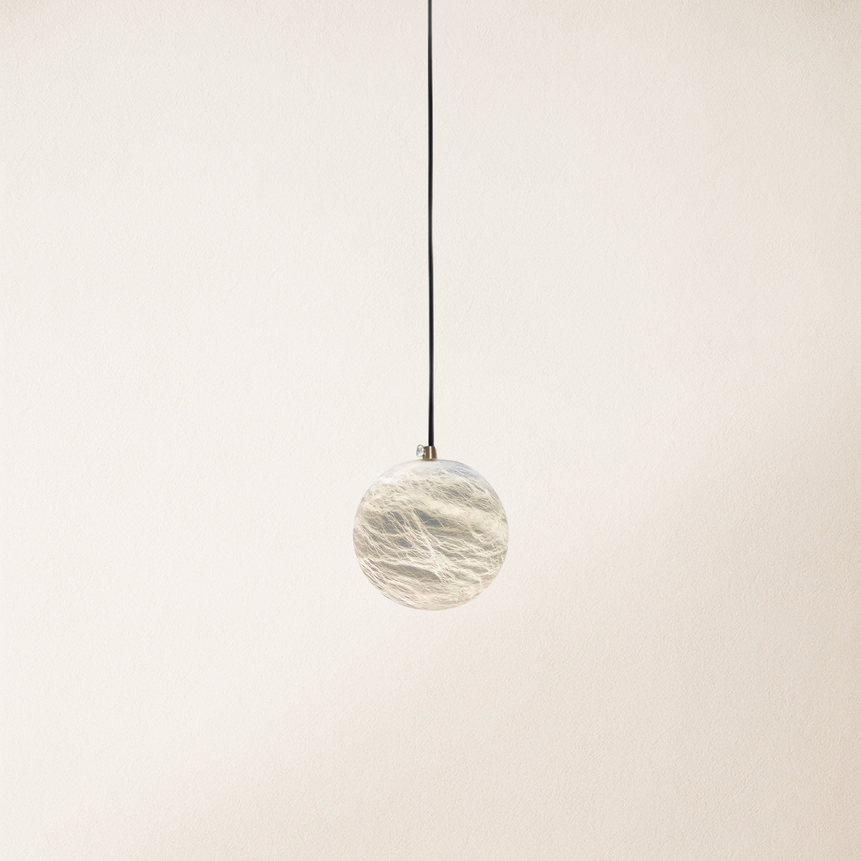 Nami Alabaster Global Ball Pendant Light 5"D