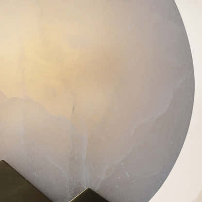 Egwent Alabaster Brass Sconce 8"D