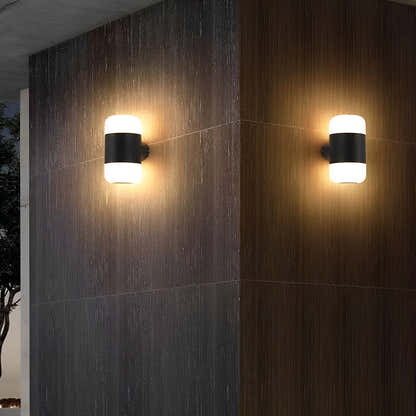 Vallumina Round Outdoor Up Down Wall Light