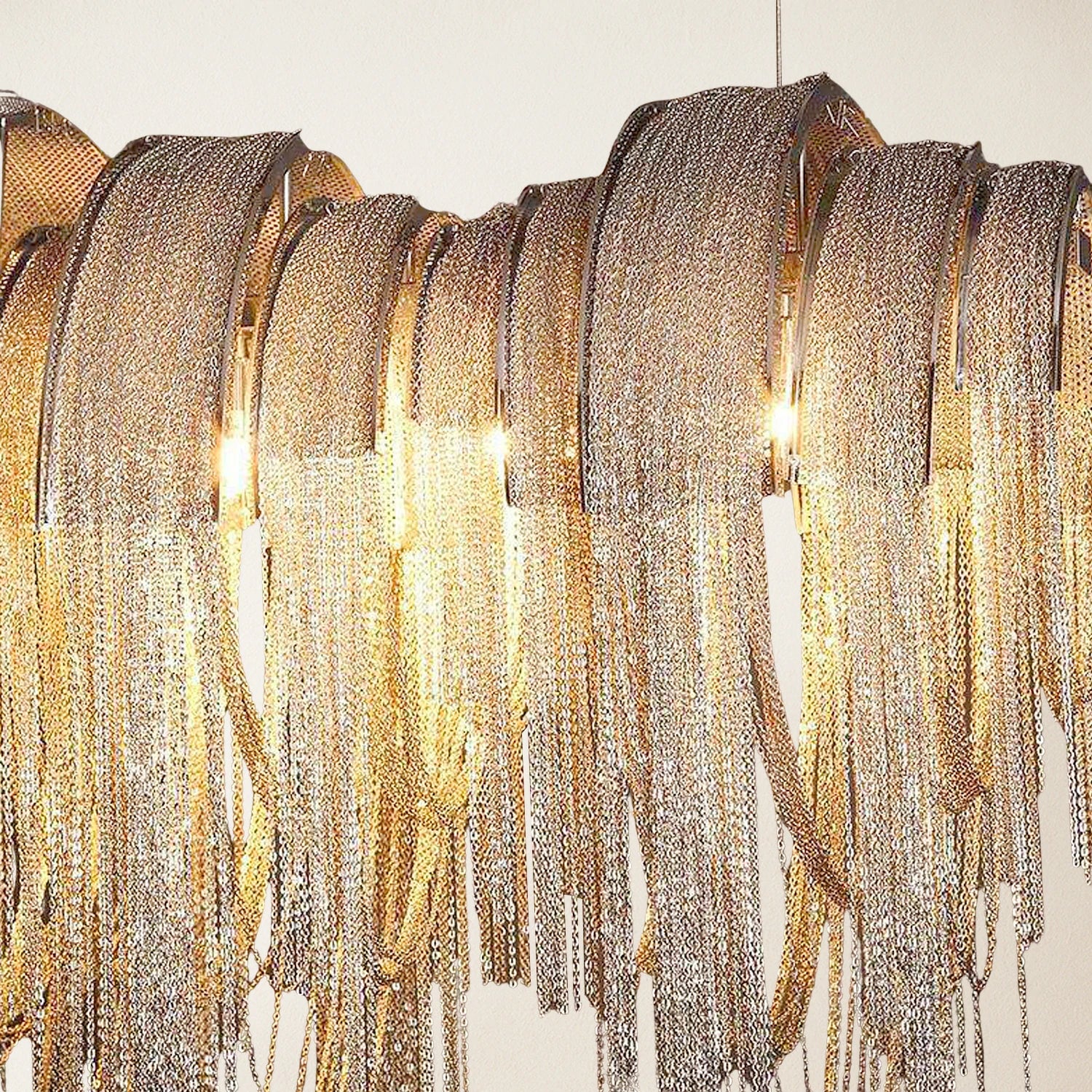 Teresa Cadena Chain Tassel Dining Room Chandelier 35"