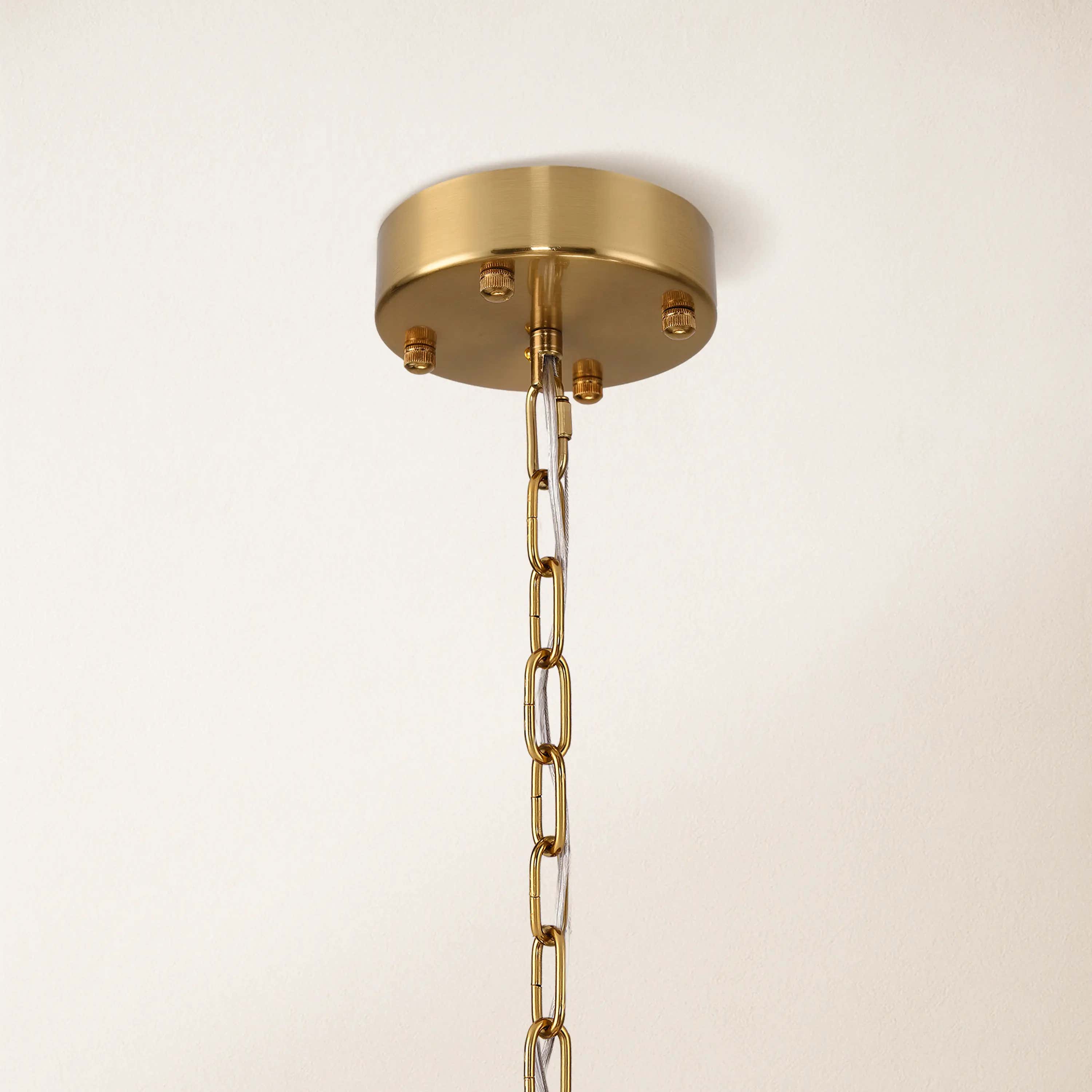 Caldera Alabaster Round Chandelier 32"