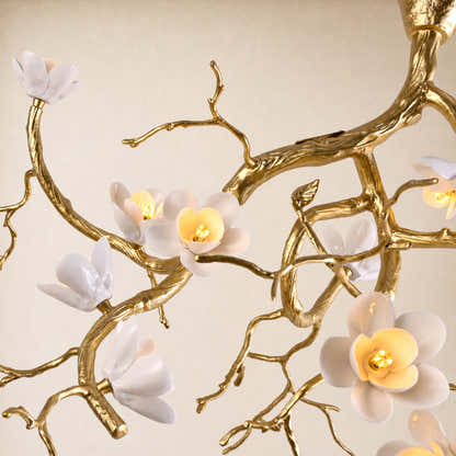 Floravine Ceramic Branch Chandelier 47.2"W