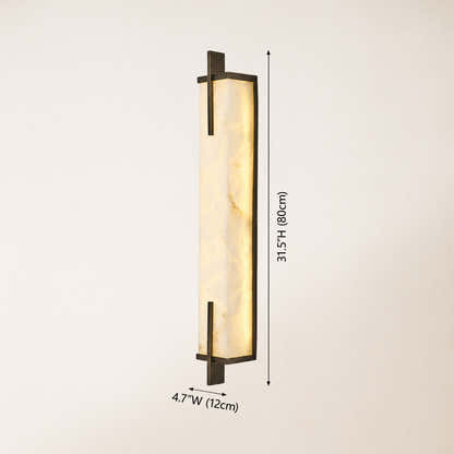 Vespera Alabaster Linear Wall Sconce