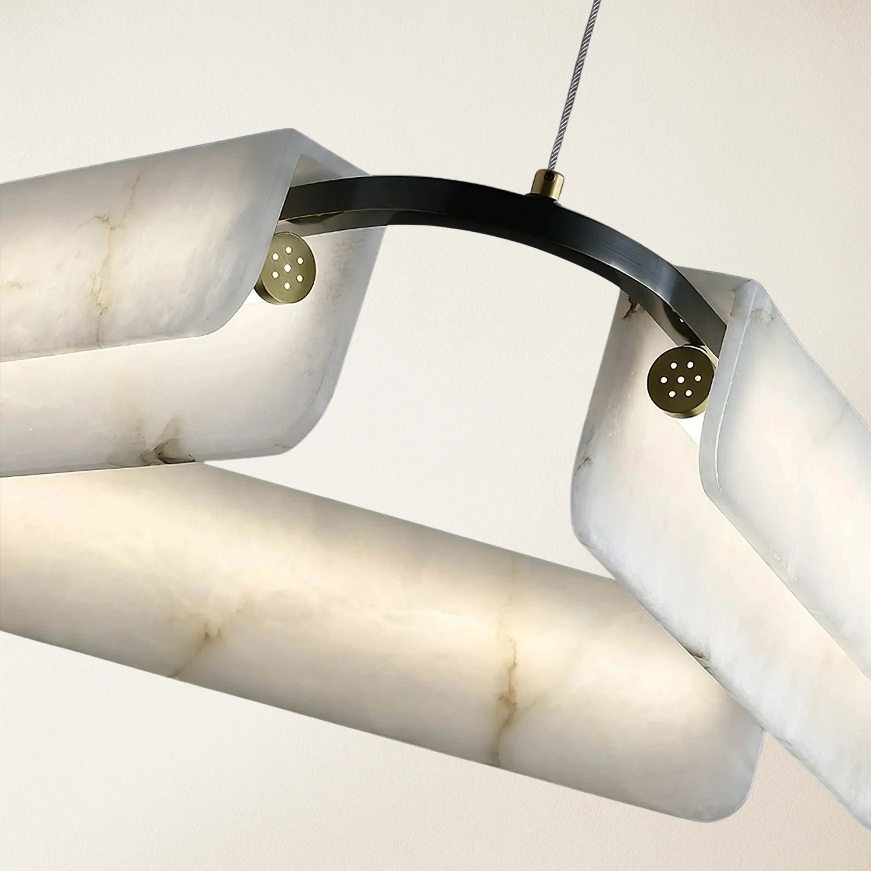 Deli Alabaster Chandelier 24″D