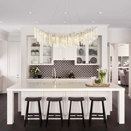 Shiro Noda Crystal Tree Branch Linear Chandelier 72"W