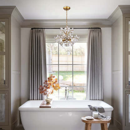 Liora Crystal Bloom Round Chandelier