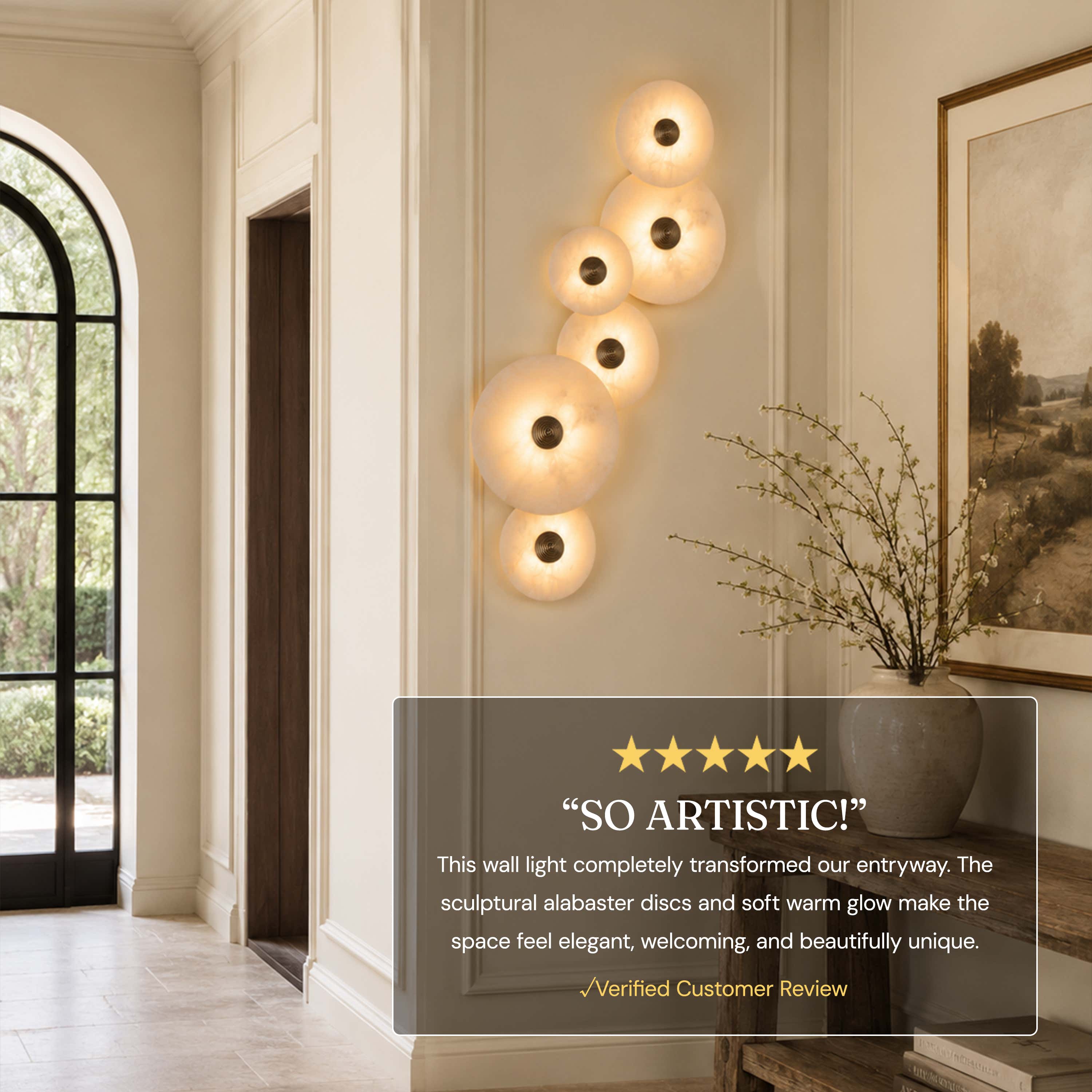 Miles Alabaster Multi-Lights Wall Sconce