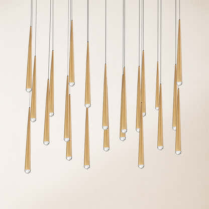 Anthropology Rectangle Crystal Pendant 54"W