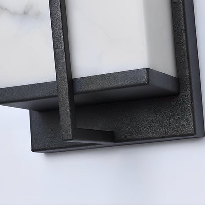 Noctilith Resin Rectangular Outdoor Wall Light