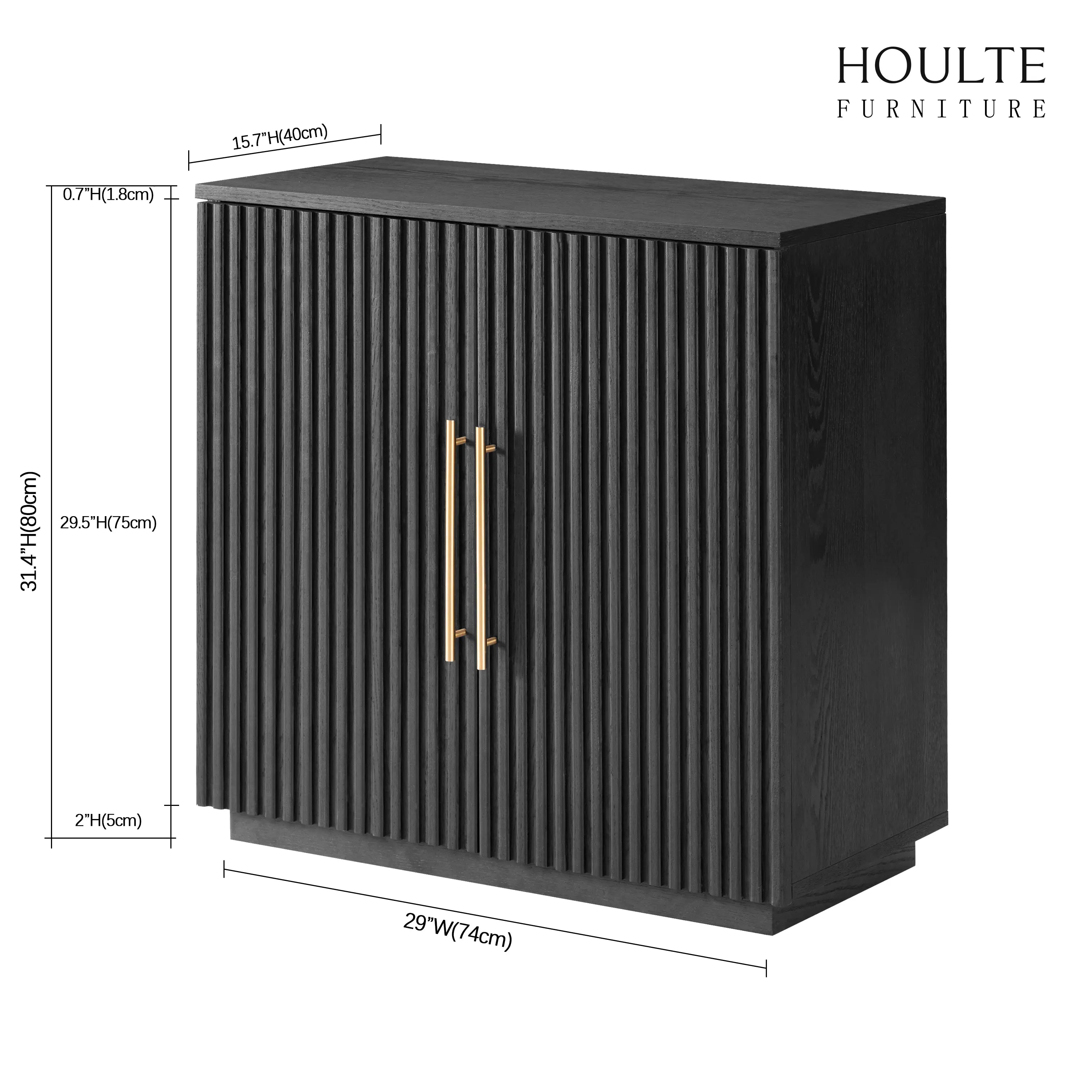 Holt 94.5″ Oak Media Console(Set of 3)