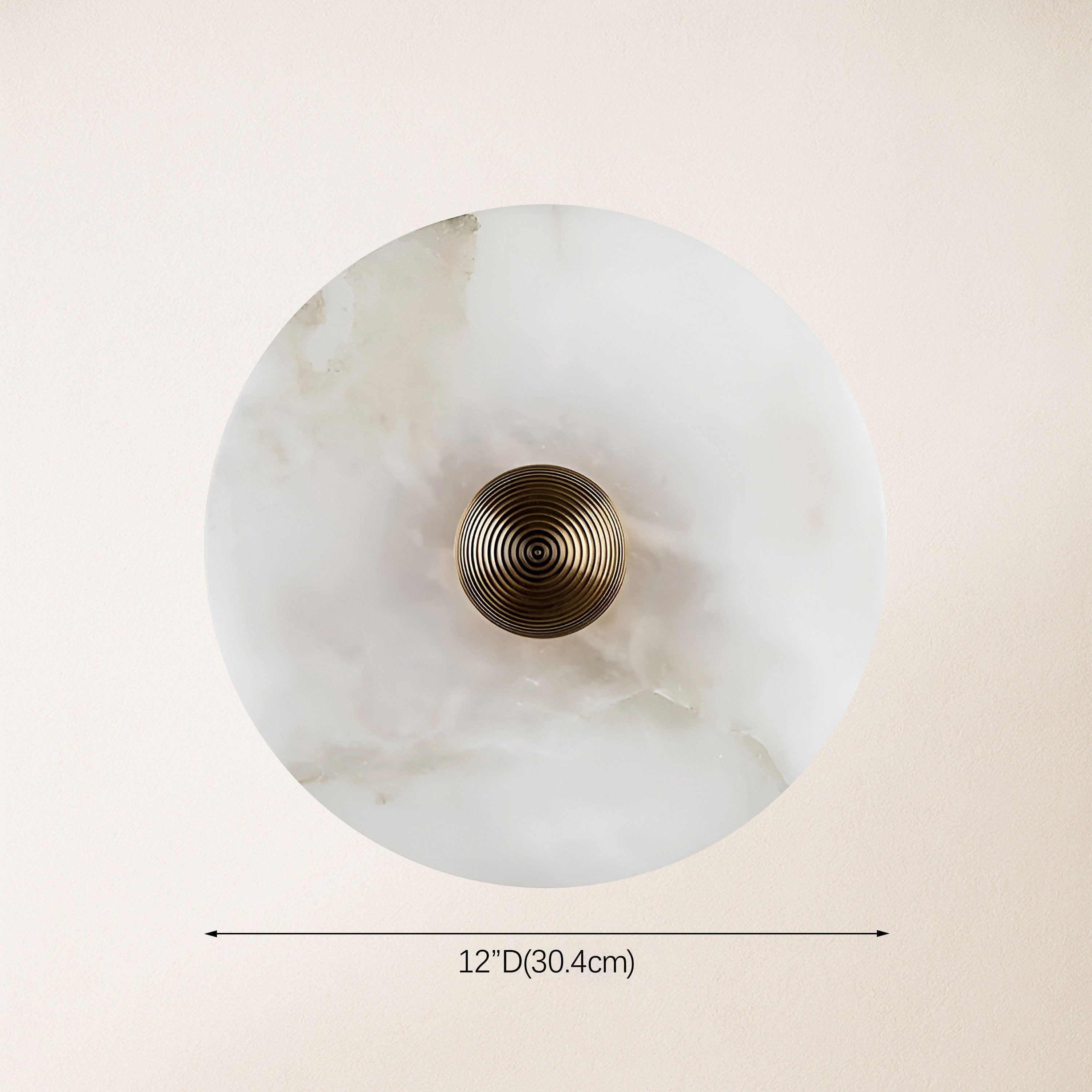 Miles Alabaster Wall Lamp 12"D