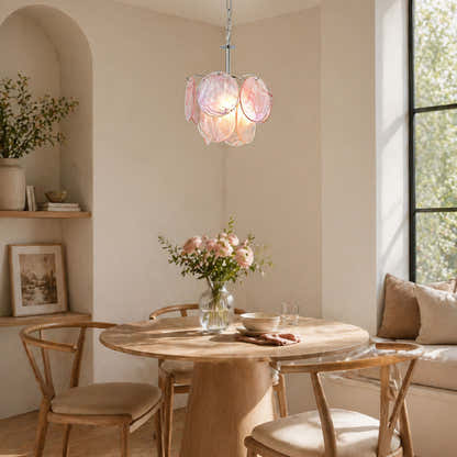Murello Murano Disc Glass Round Chandelier