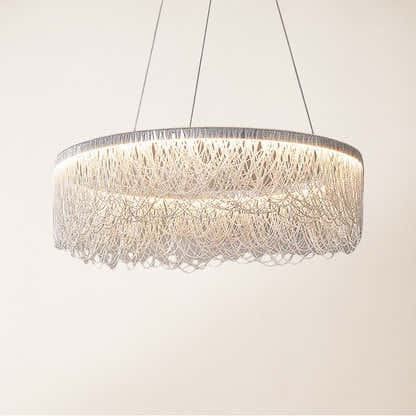 Teresa Cadena Tassel Modern Ring Chandelier 24"
