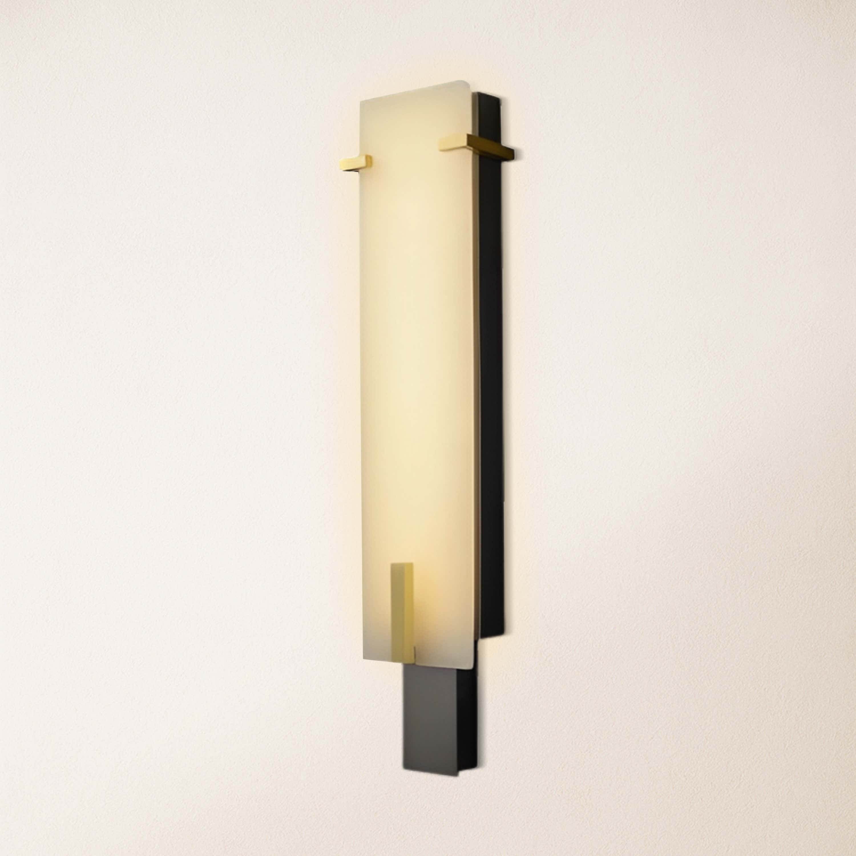 Janina Stable Alabaster Personality Wall Sconce 34.1"H