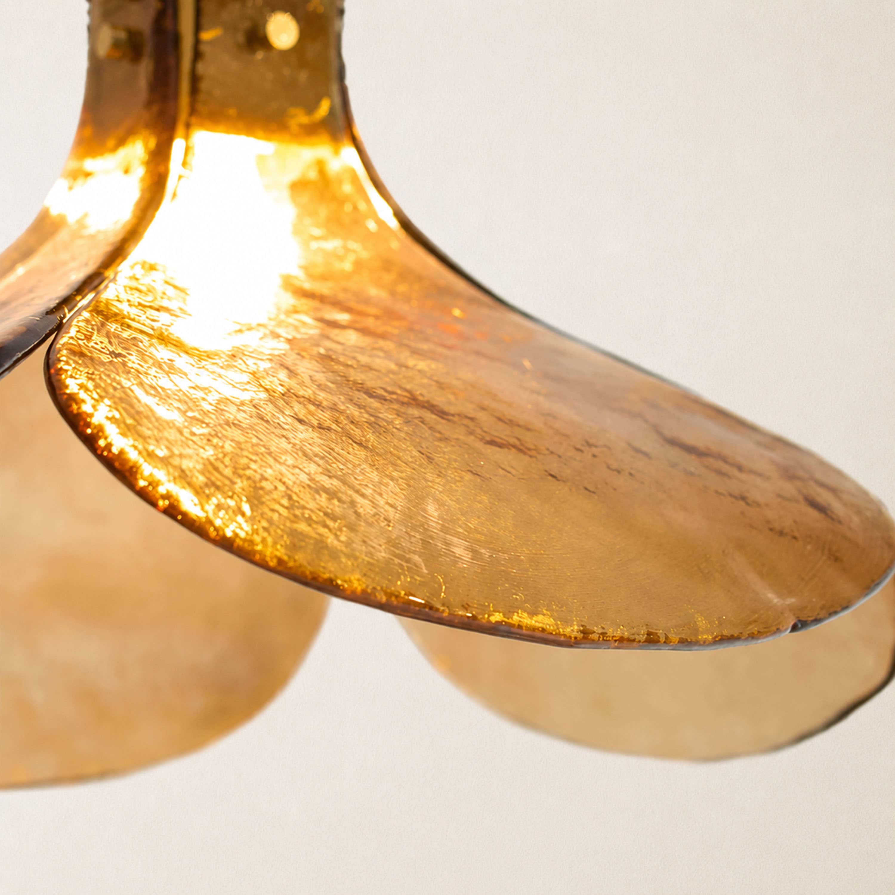 Eora Amber Glass Pendant Light