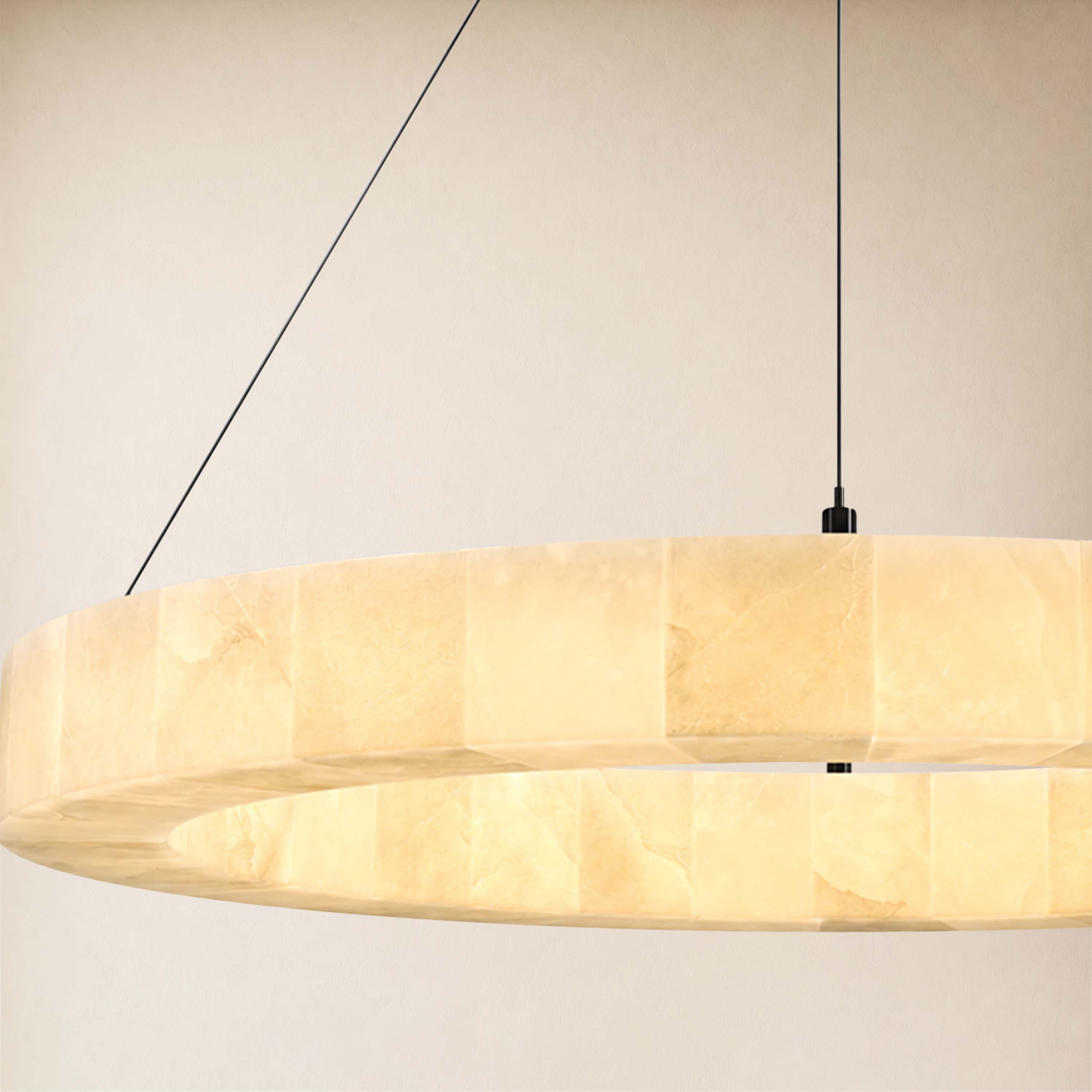 Soluna Alabaster Custom Round Chandelier