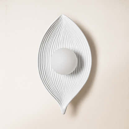 Sylvara Resin Leaf Wall Sconce
