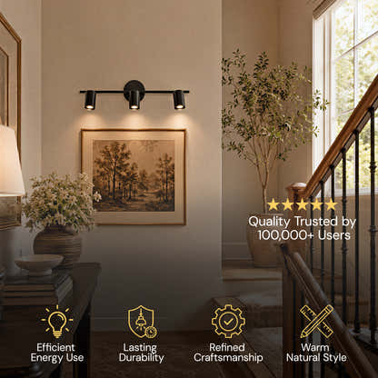 Erin Cylindrical 3-Light Wall Sconce