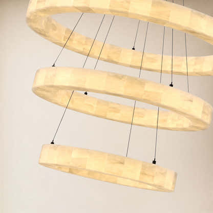 Soluna Alabaster 3 Tiered Custom Round Chandelier