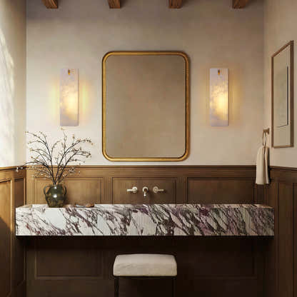 Lunara Alabaster Wall Sconce 16"H