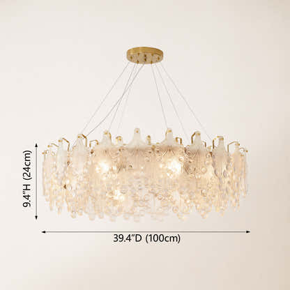 Veliora Layered Glass Chandelier
