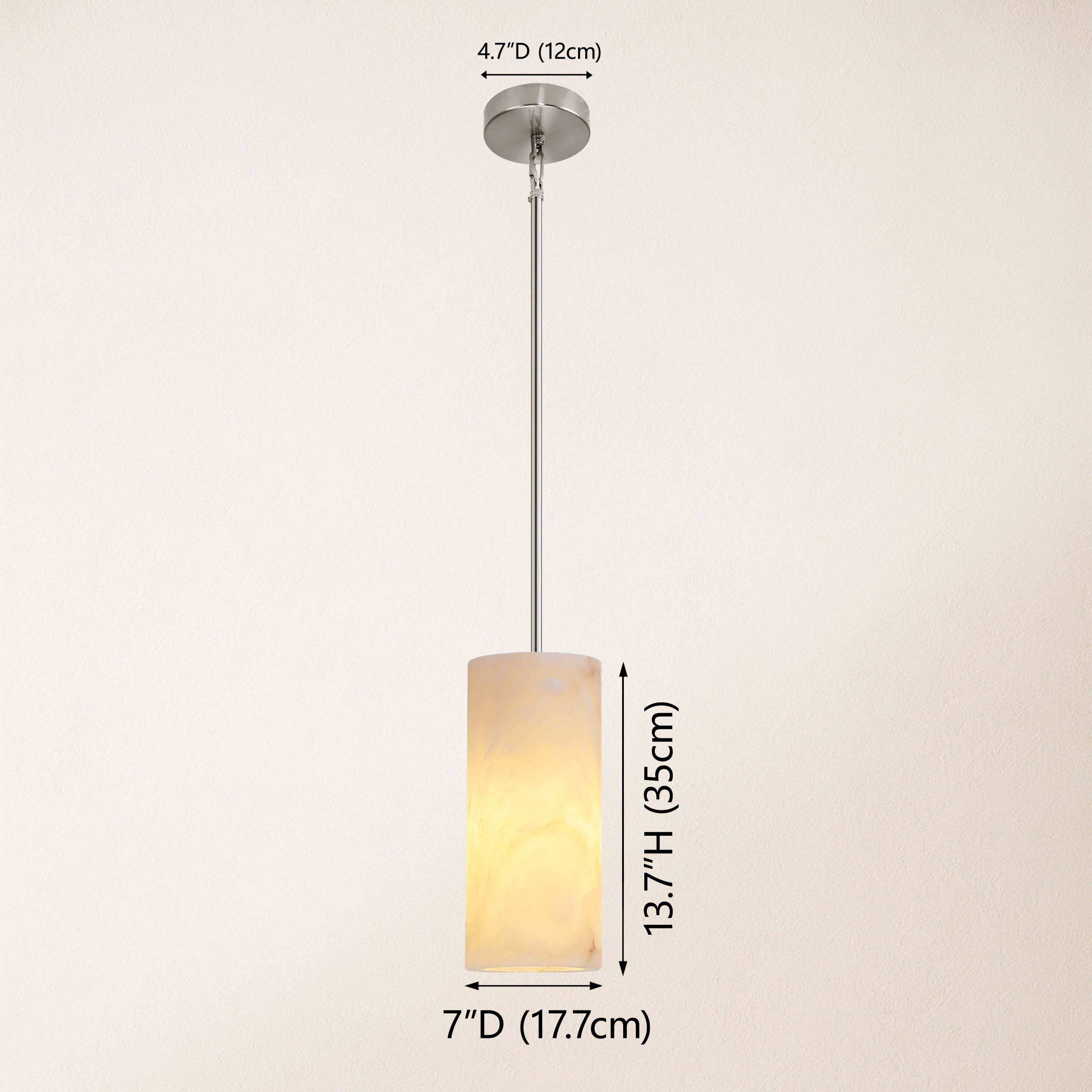 Arlo Alabaster Pendant Lights 7"D