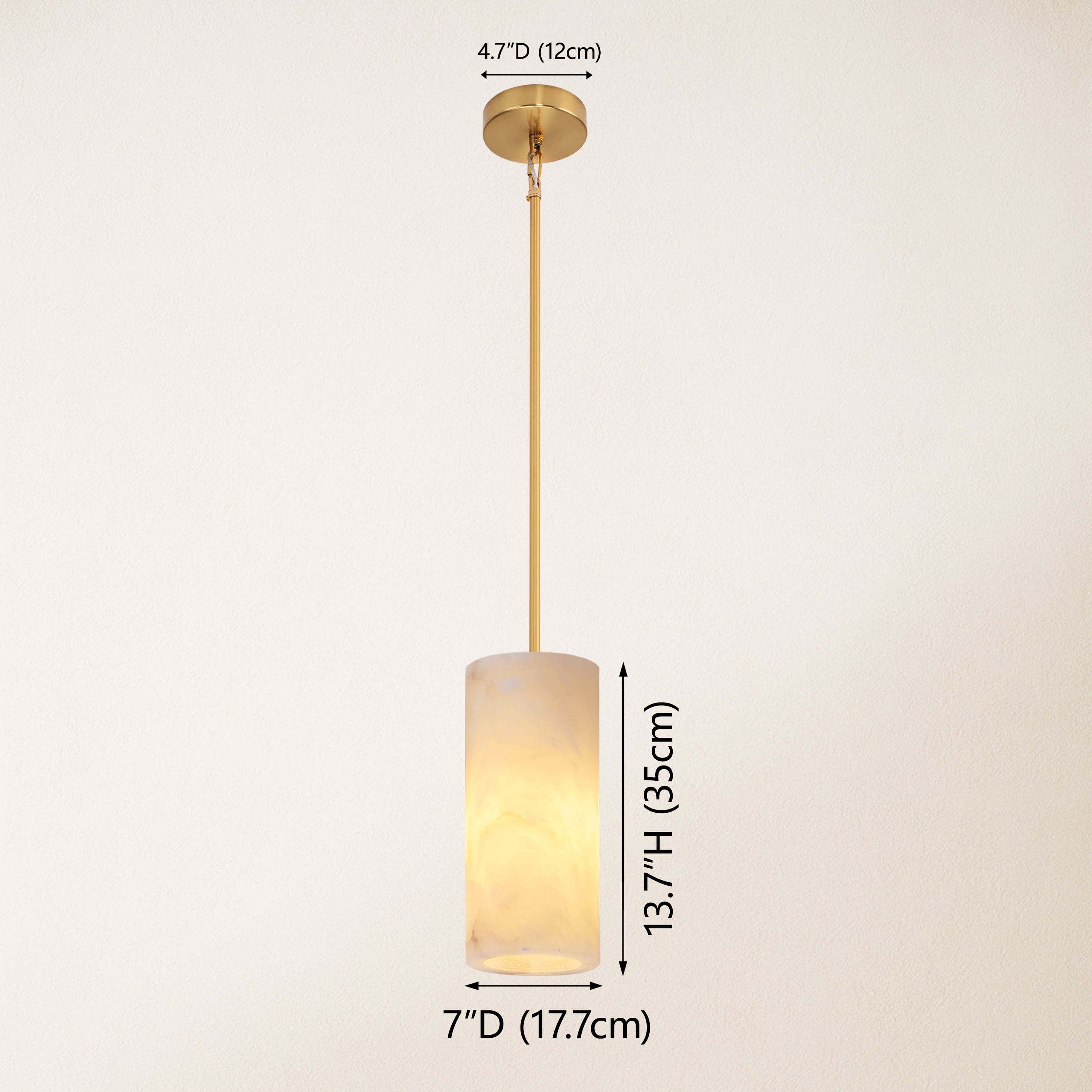 Arlo Alabaster Pendant Lights 7"D