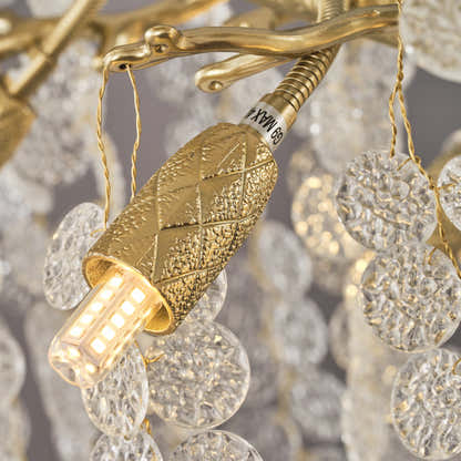 Shiro Noda Crystal Tree Branch Linear Chandelier 72"W