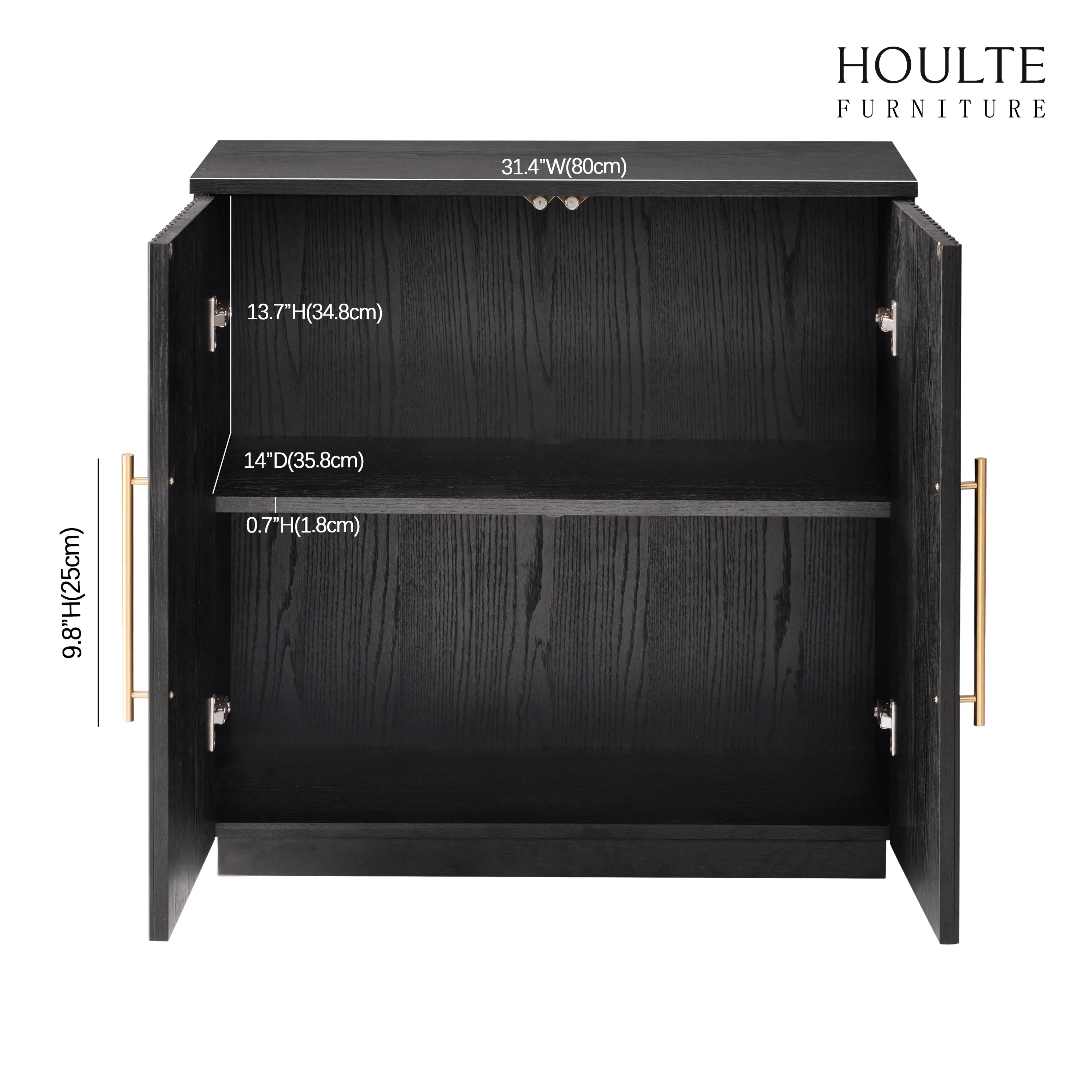 Holt 94.5″ Oak Media Console(Set of 3)