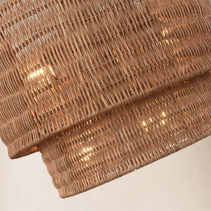 Cavana Rattan Round Pendant 16"D
