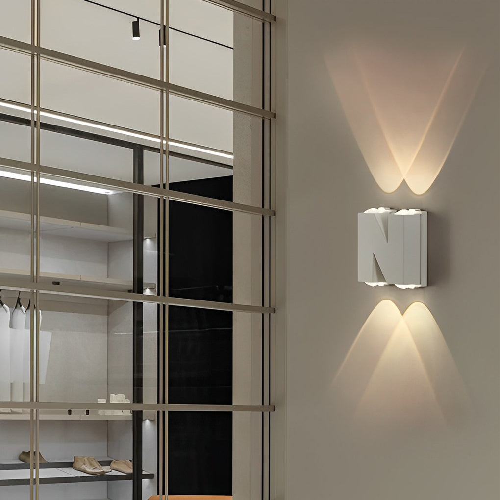 Lunaris Letters Outdoor Up Down Wall Light