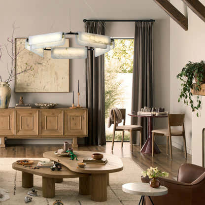 Deli Alabaster Chandelier 24″D