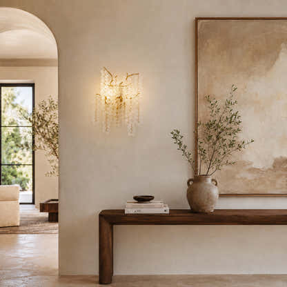 Shiro Noda Crystal Wall Lamp