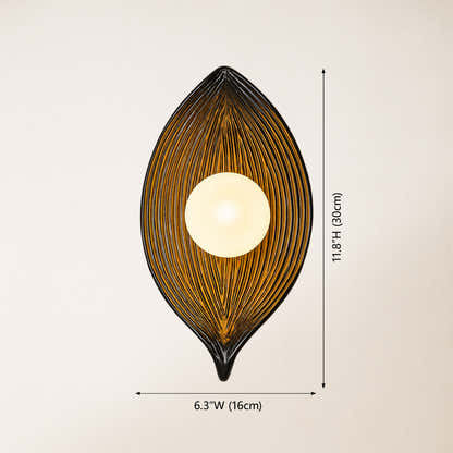 Sylvara Resin Leaf Wall Sconce